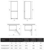Midea MDRB600MMF46серебристый