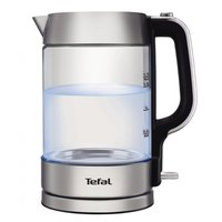 Электр чайнек Tefal Glass Kettle KI770D30 серебристый
