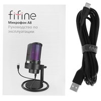 Микрофон Fifine A8 черный