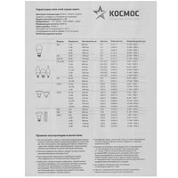 Комплект светодиодных ламп Космос LkecLED12WGL45E2745
