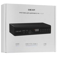 Приставка для цифрового ТВ DEXP DT-03JT черный