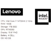15.6" Ноутбук Lenovo LOQ 15IRX10 серый