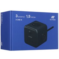 Сетевой фильтр Keyron 315BU черный