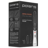 Фен-щетка Polaris PHS 1204i белый/черный