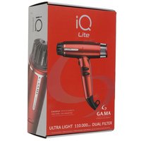 Фен GA.MA IQ LITE красный/черный