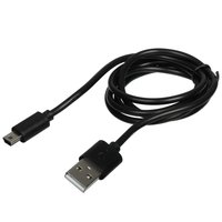 Кабель Aceline mini USB-B - USB Type-A черный 1 м