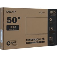 50" (125 см) Телевизор DEXP 50UEY1 черный