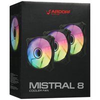 Комплект вентиляторов ARDOR GAMING Mistral 8 Kit 3in1  черный