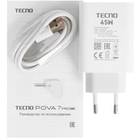 6.78" Смартфон Tecno POVA 7 Pro 5G 256 ГБ серый