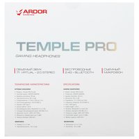 Беспроводные/проводные наушники ARDOR GAMING Temple PRO  фиолетовый 2024