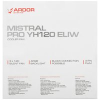 Комплект вентиляторов ARDOR GAMING Mistral PRO YH120 ELIW ARGB  белый