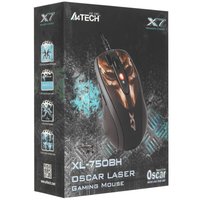 Мышь проводная A4Tech XL-750BH  черный