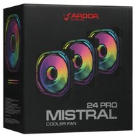 Комплект вентиляторов ARDOR GAMING Mistral 24 PRO Kit 3in1  черный