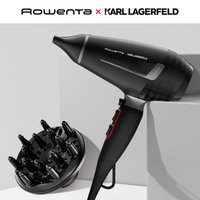 Фен Rowenta CV887LF0 черный/красный, серый