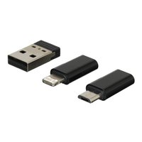 Дорожный набор аксессуаров Acefast micro USB-B, USB Type-C - USB Type-A, USB Type-C черный 0.95 м
