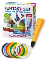 3D-ручка с пластиком Funtastique CLEO+PLA  оранжевый