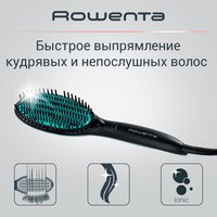 Расческа-выпрямитель Rowenta Power Straight CF5820F0 черный