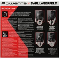 Фен-щетка Rowenta Karl Lagerfeld CF635LF0 черный/красный
