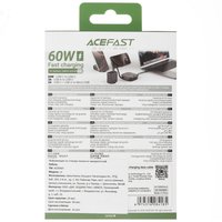 Дорожный набор аксессуаров Acefast micro USB-B, USB Type-C - USB Type-A, USB Type-C черный 0.95 м