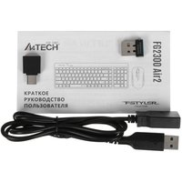 Keyboard and mouse Wireless   A4Tech Fstyler FG2300 Air 2 black