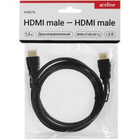 Кабель  Aceline HDMI - HDMI, 1.5 м