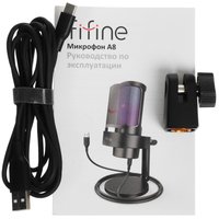 Микрофон Fifine A8 розовый