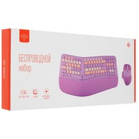 Клавиатура+мышь беспроводная   DEXP SMK-680M4AG фиолетовый