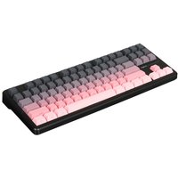 Клавиатура  проводная + беспроводная AULA F87 Pro цвет розовый