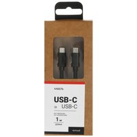 Кабель Aceline USB Type-C - USB Type-C черный 1 м