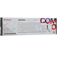 Klaviatura+sichqoncha  simli  Defender Motion C-977 oq