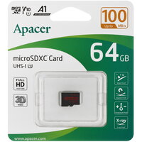 Карта памяти Apacer R100 microSDXC 64 ГБ [AP64GMCSX10UB-RA]