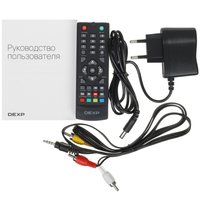 Приставка для цифрового ТВ DEXP HD mini 32 черный