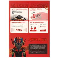 Mouse wireless/wired A4Tech Bloody R73Ultra Pyro Blaze SAVAGE [BLD R73Ultra Pyro Blaze SAVAGE] red