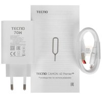 6.67" Смартфон Tecno CAMON 40 Premier 5G 256 ГБ бирюзовый