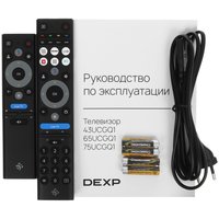 65" (164 см) Телевизор DEXP 65UCGQ1 серебристый