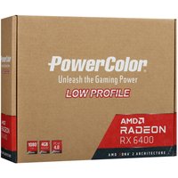 Видеокарта PowerColor Radeon RX 6400 LP [AXRX 6400 LP 4GBD6-DHV2]