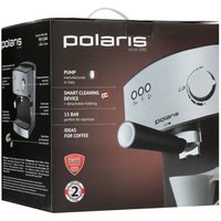 Кофеварка рожковая Polaris PCM 1528AE Adore Crema серебристый