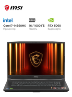 17.3" Ноутбук MSI Katana 17 HX B14WFK-051XRU черный
