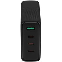 Сетевое зарядное устройство KEYRON K100A3CQCPDGaNB черный