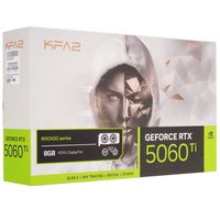 Видеокарта KFA2 GeForce RTX 5060 Ti ROCK(X) OC 2FAN RGB White [56ISN8MDCSBK]