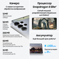 6.9" Смартфон Samsung Galaxy S25 Ultra 256 ГБ синий