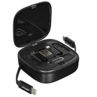 Дорожный набор аксессуаров Acefast micro USB-B, USB Type-C - USB Type-A, USB Type-C черный 0.95 м