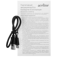 Портативный аккумулятор Aceline Eco черный