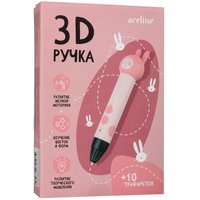 Набор для творчества с 3D-ручкой Aceline P11 Rabbit  розовый