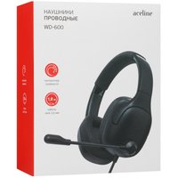 Проводные наушники Aceline WD-600  черный 2023