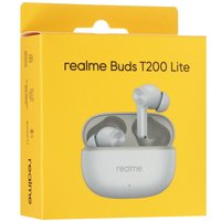 Наушники TWS Realme Buds T200 Lite  серый 2025