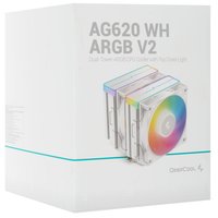 Кулер для процессора DEEPCOOL AG620 WH ARGB V2 [R-AG620-WHAMMN-GJD] белый
