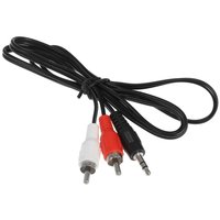 Кабель   Aceline jack 3.5 мм - 2RCA черный