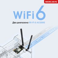 Wi-Fi адаптер + Bluetooth Mercusys MA80XE