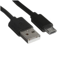 Кабель Aceline micro USB-B - USB Type-A черный 2 м
